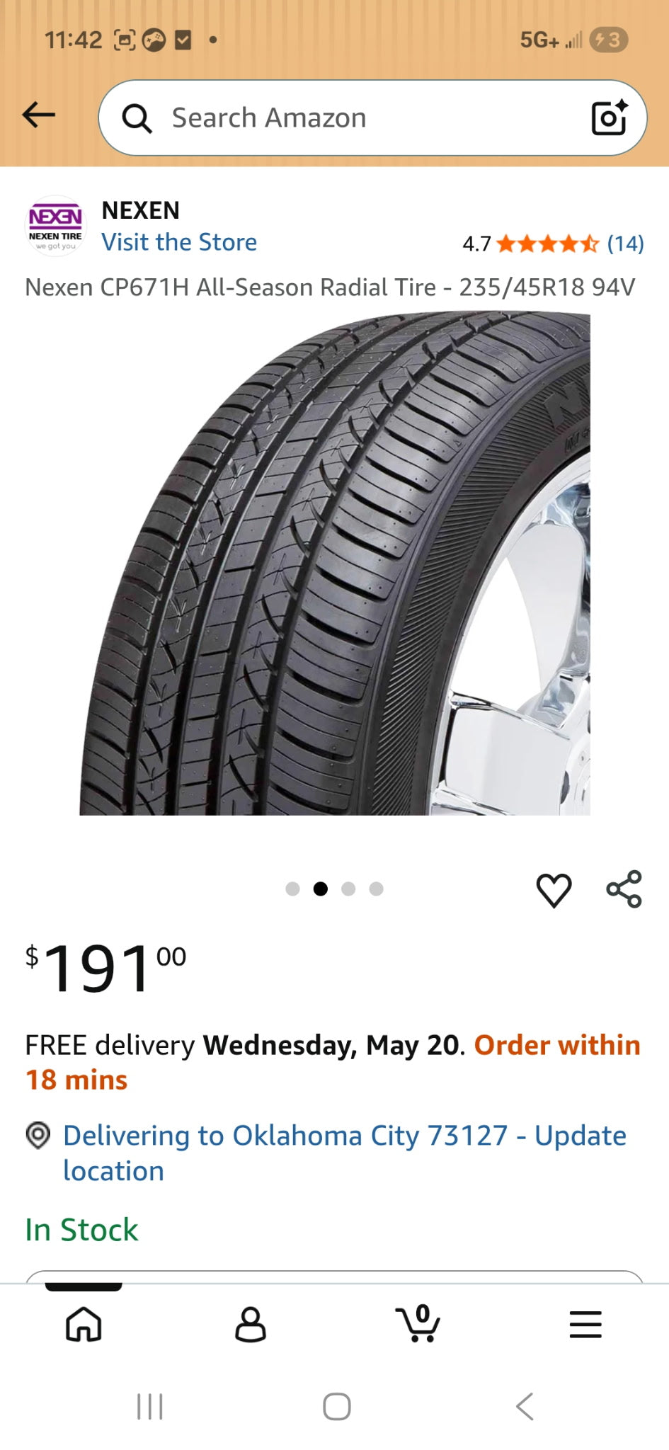 Nexen CP671H All Season Radial Tire
